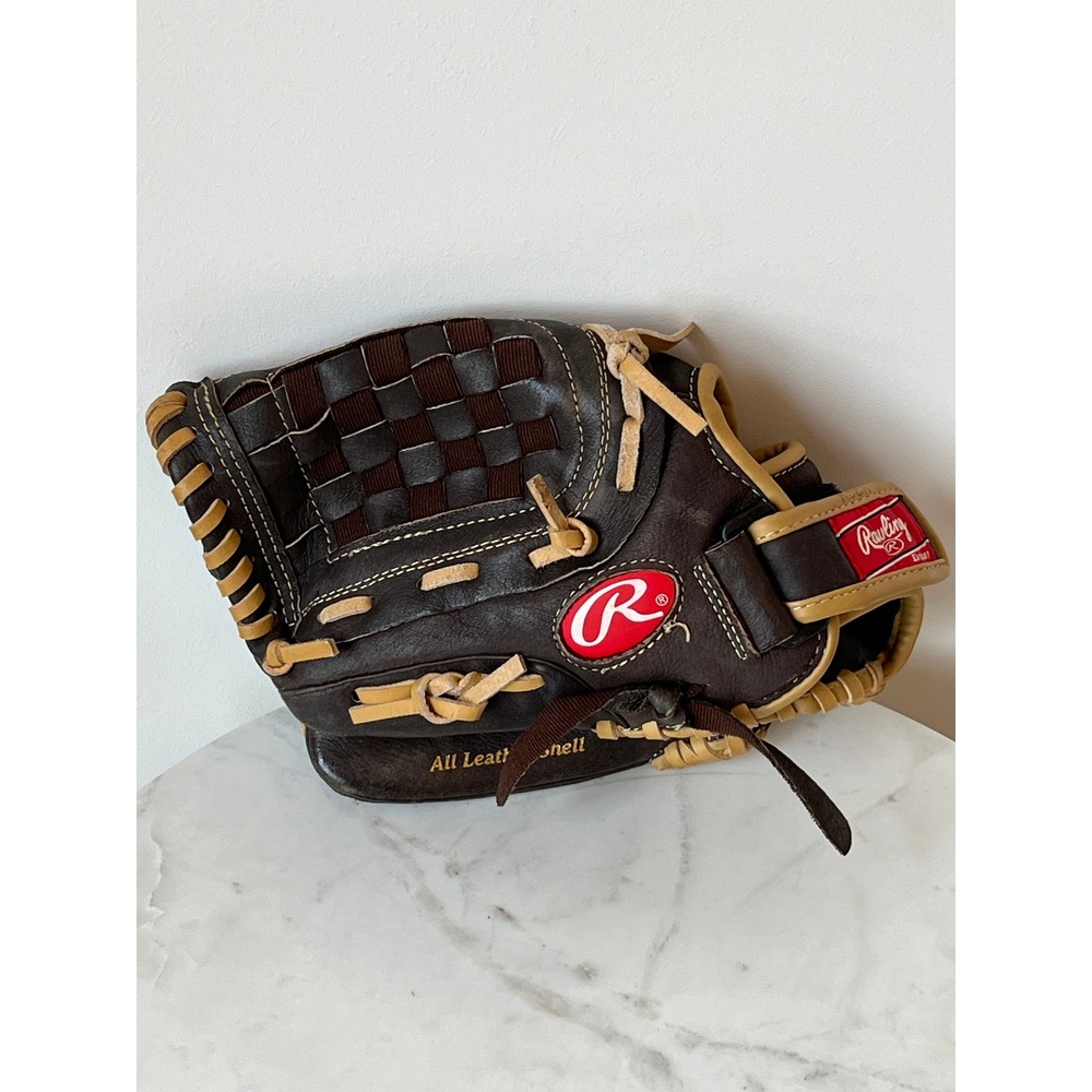 Rawlings H150BRC 11.5 Inch Youth Baseball Glove Left Hand Throw Brown Leather